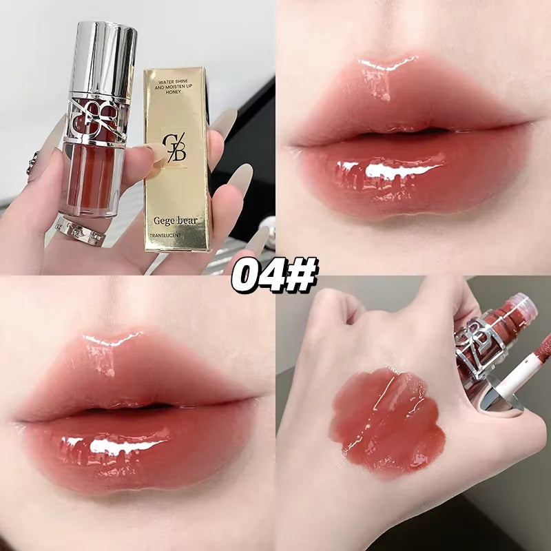 Glittering Mirror Lip Glaze, Watery Shimmering Light Lip